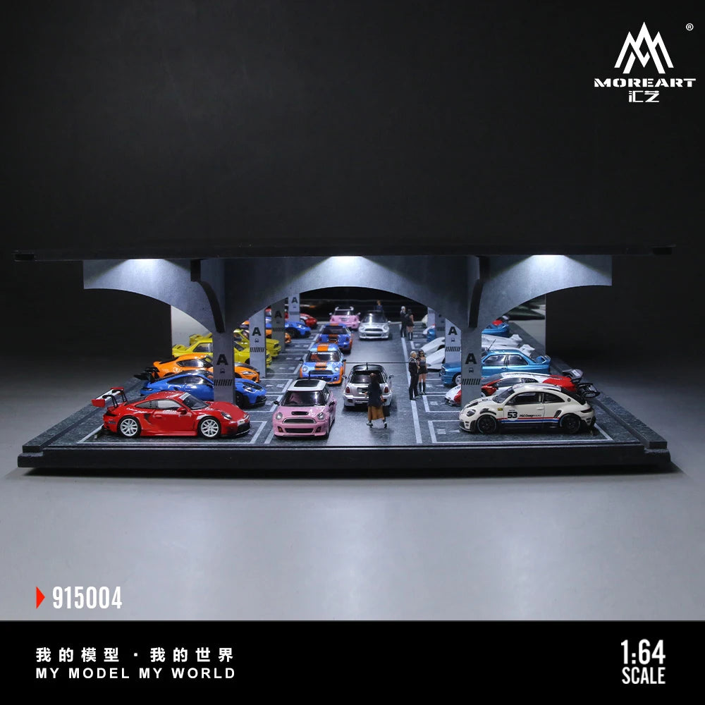 Parking subterraneo 4 con LED — coche JDM a escala 1:64 (foto 4)