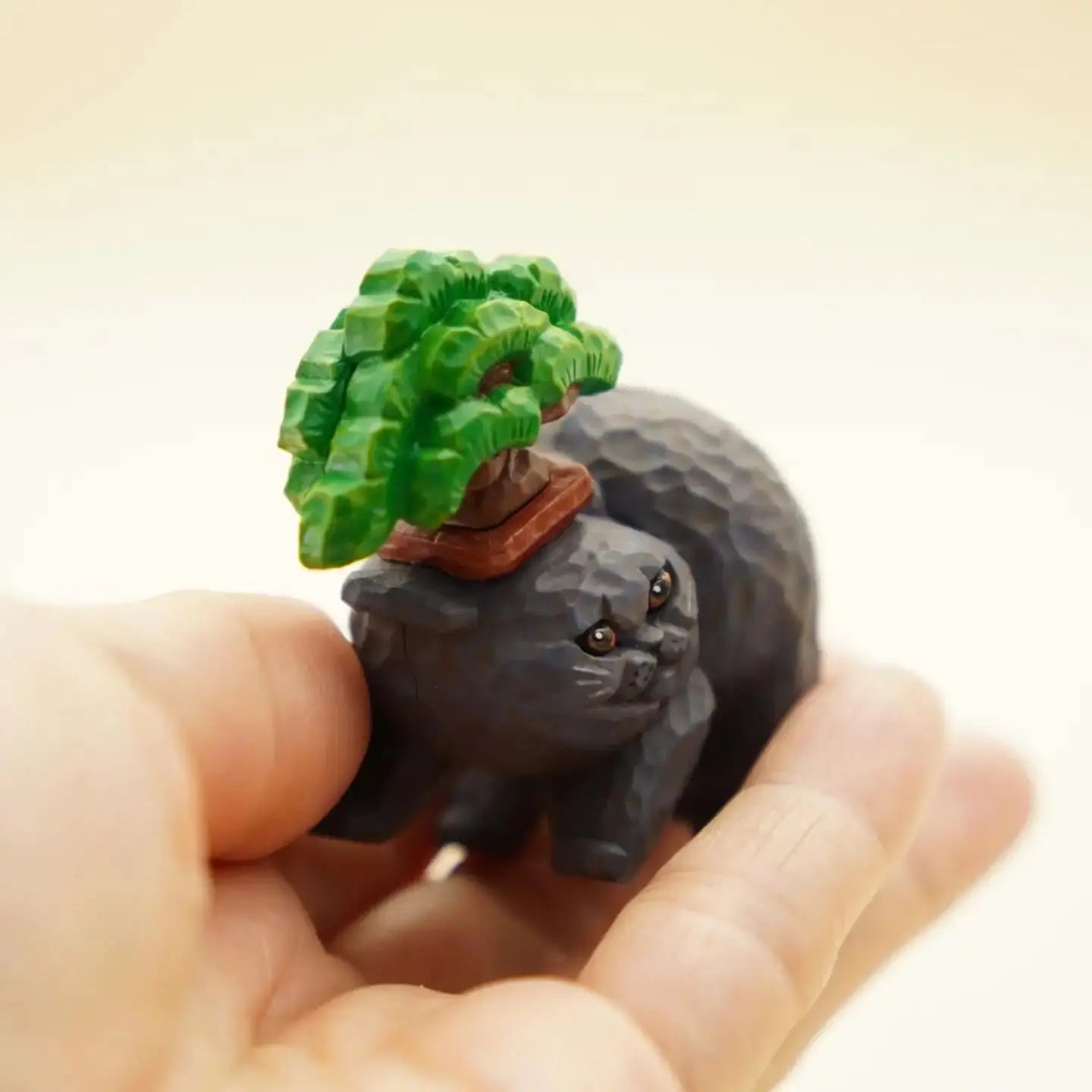 Gatos tallados en madera (Stasto) — gachapon japonés, foto 4