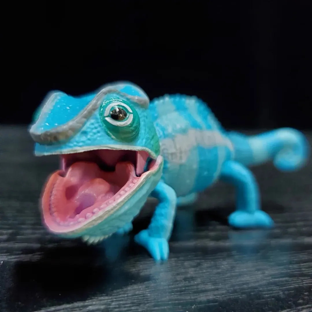 Enciclopedia de reptiles — camaleones y lagartos — gachapon japonés, foto 2