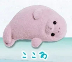 Figuras gachapón de focas kawaii suaves en varios colores, coleccionables de estilo japonés — Don Gachapón