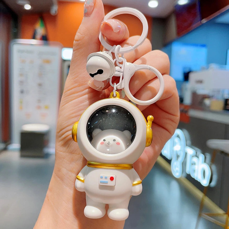 Llavero kawaii gatito astronauta con luz — foto 9
