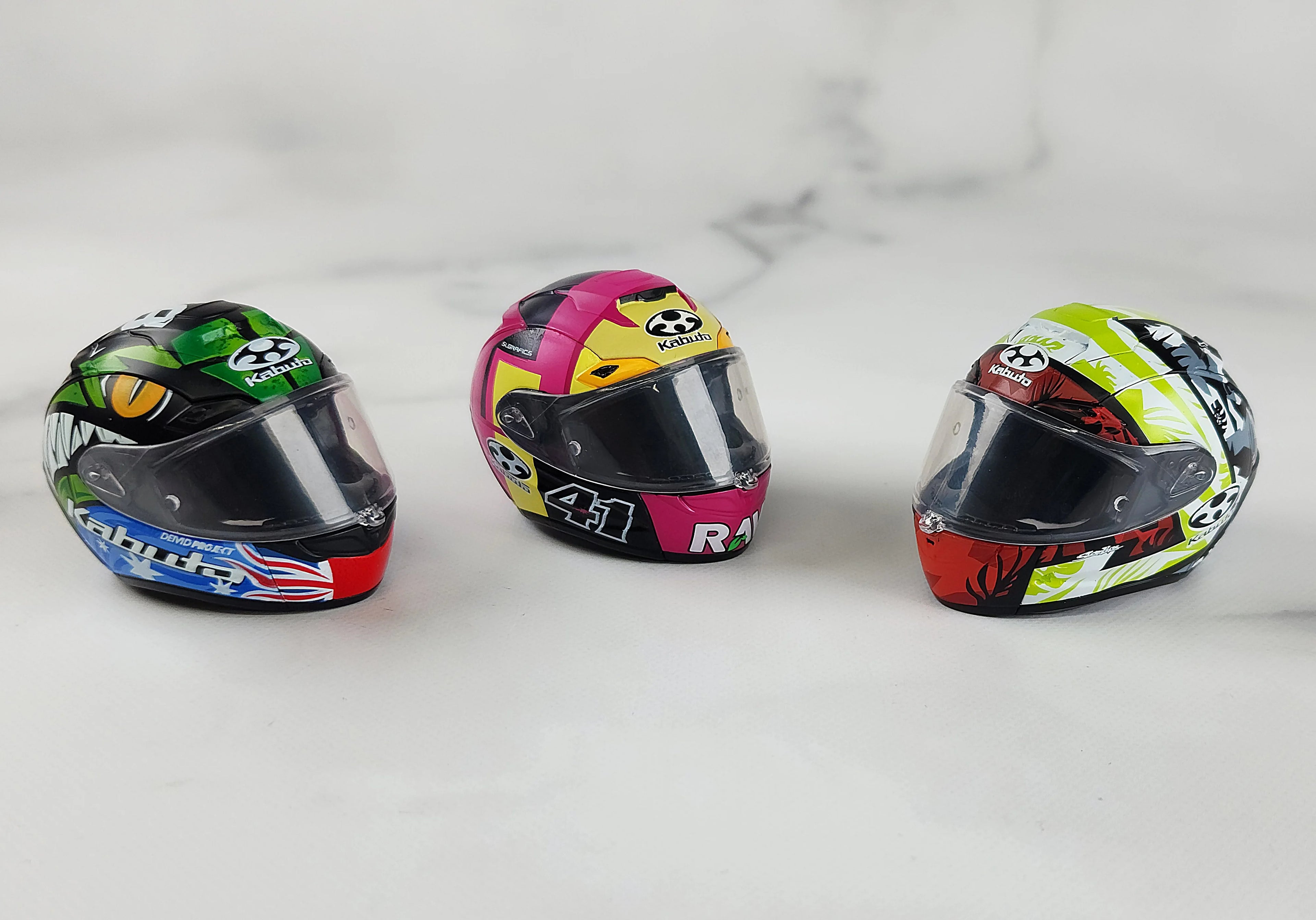 Cascos retro de moto 1/6 (SO-TA) — gachapon japonés, foto 3
