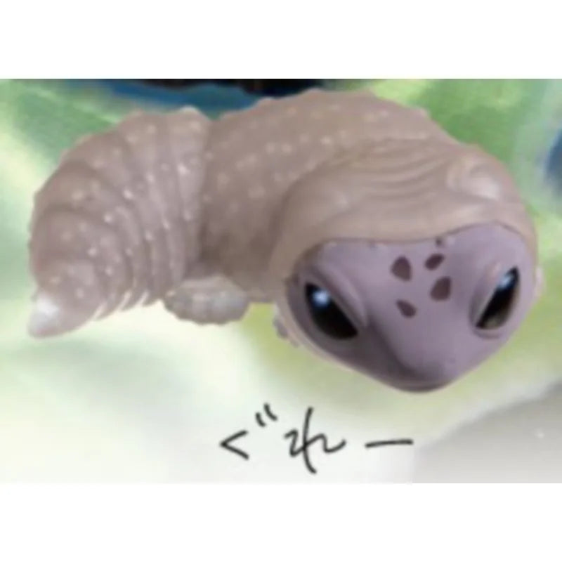 Geckos leopardo naranjas (Yell) — gachapon japonés, foto 4