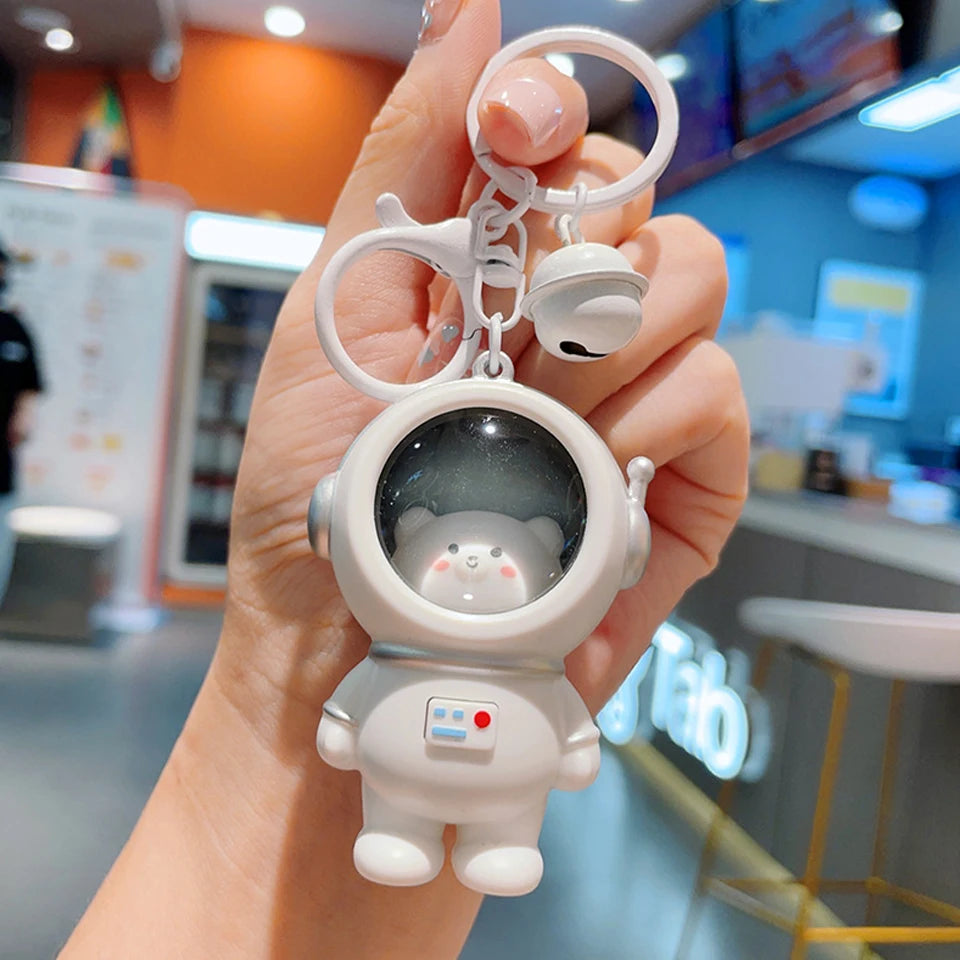 Llavero kawaii gatito astronauta con luz — foto 7