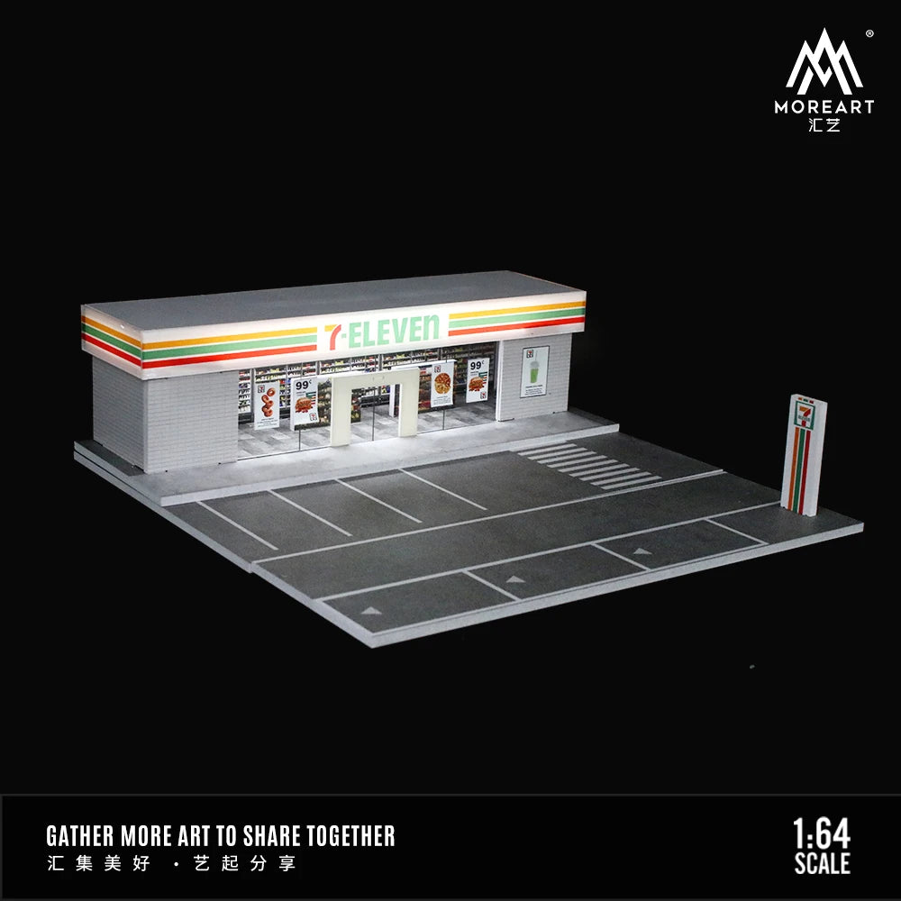 Tiendas japonesas con parking — coche JDM a escala 1:64 (foto 6)