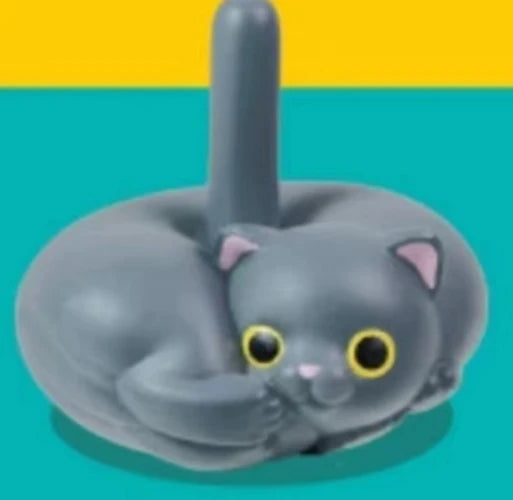 Neko Gyro — gatos peonza — gachapon japonés, foto 4