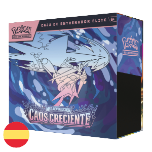 Pokémon TCG: Elite Trainer Box · Evolving Chaos (9 booster packs + promo + accessories) · gachapon coleccionable
