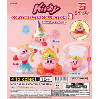 Figura gachapón de Kirby y sus transformaciones, coleccionable kawaii de estilo japonés — Don Gachapón